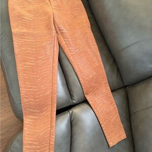 Rust Orange Patterned Pants
